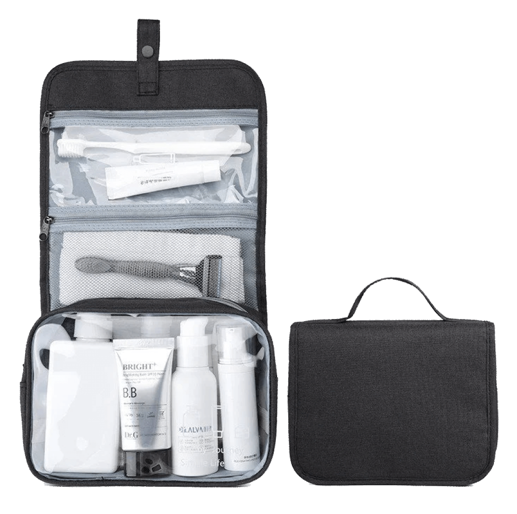 Trousse de toilette à suspendre pour déplacement professionnel