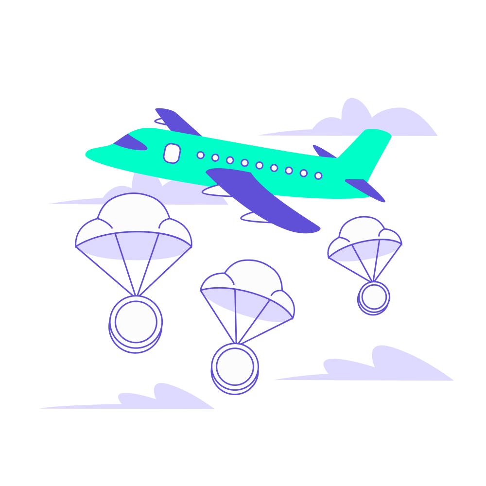 avion parachutes largage investissement risque.png