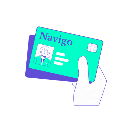 Quest ce que le Pass Navigo Easy et a qui sadresse t il Illustration stylisée montrant une main tenant deux cartes de transport, dont une carte turquoise marquée "Navigo" avec une puce électronique et une photo de profil. Ce visuel introduit la présentation du Pass Navigo Easy, un titre de transport sans contact destiné aux voyageurs occasionnels en Île-de-France pour remplacer les tickets de métro en carton.