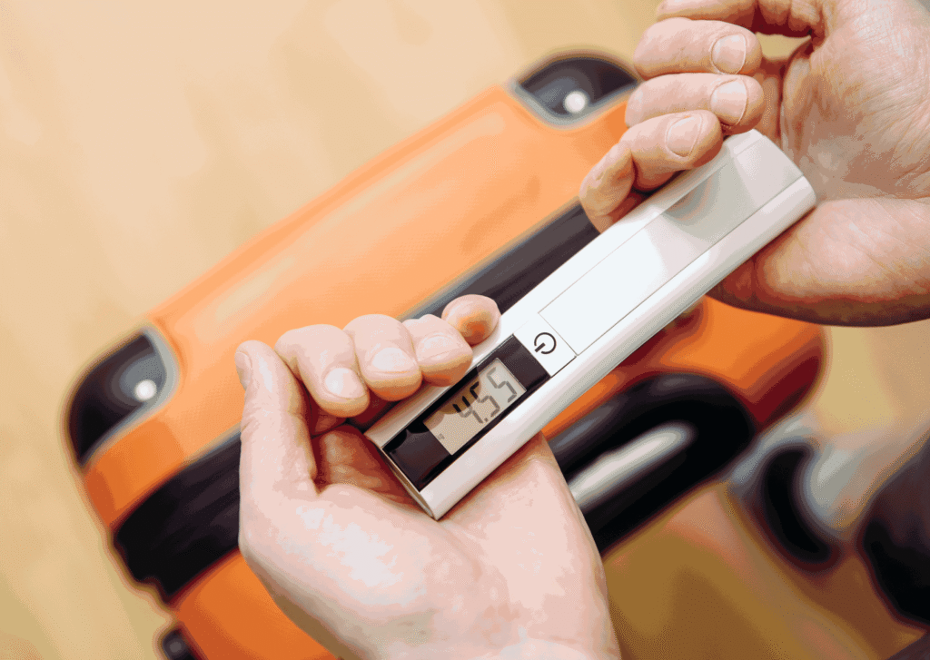Pèse-bagage électronique portable pour vérifier le poids d'une valise
