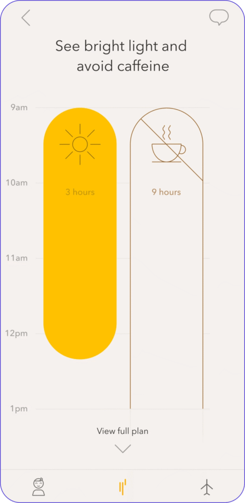 Timeshifter Application Timeshifter : plan personnalisé d'adaptation au décalage horaire