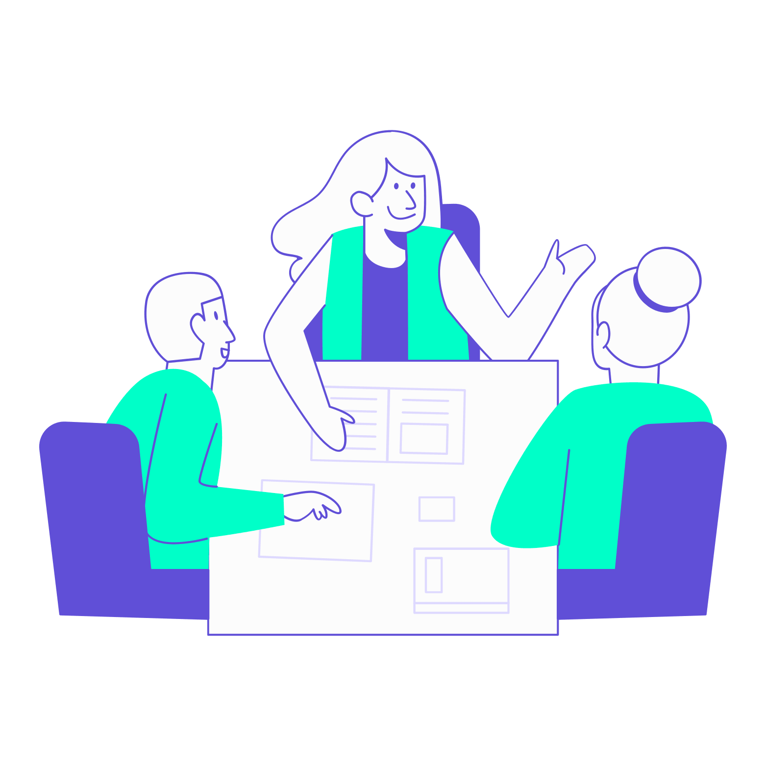 reduire couts gestion manuelle frais deplacement Trois collaborateurs en réunion d'équipe échangeant autour d'une table pour optimiser et reprendre le contrôle sur la gestion manuelle des frais de déplacement.